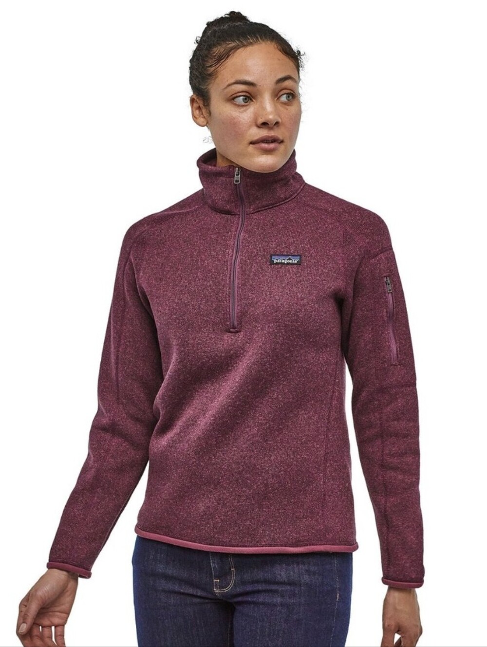 Patagonia Women's Better Sweater 1/4 Zip Fleece Pullover Sz M